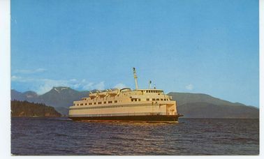 Postcard of the Sechelt Queen ferry #4631